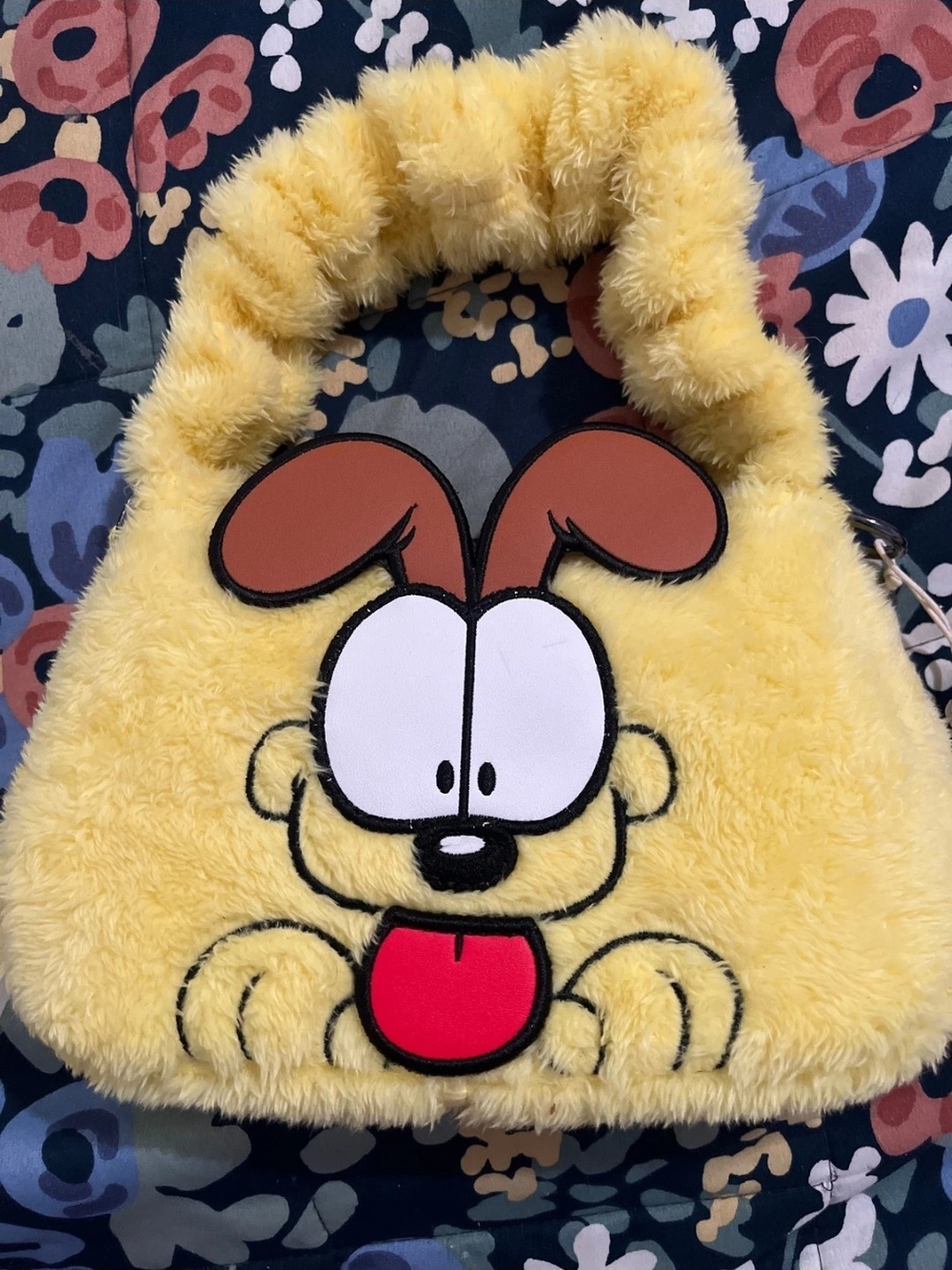 Lougfly Kids Plush Cartoon Character Handbag - Yellow